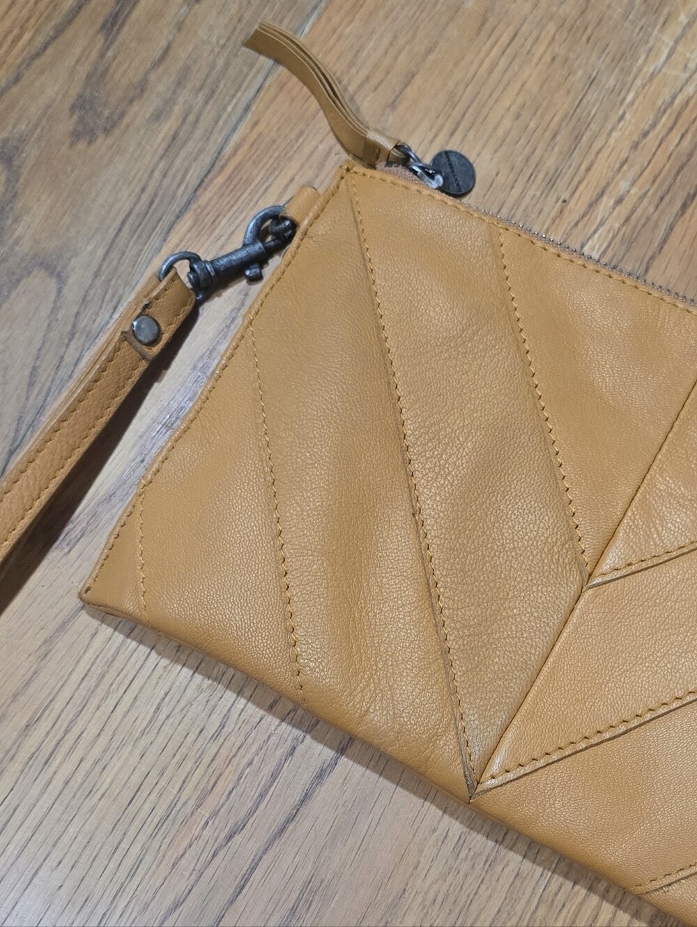 Lucky Brand Saffron Leather Wristlet Clutch - NWOT